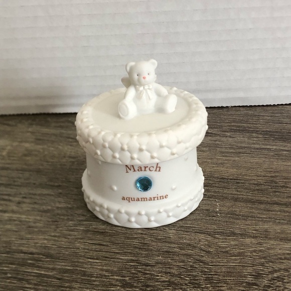 Vintage Other - Vtg Bisque March Treasure Box